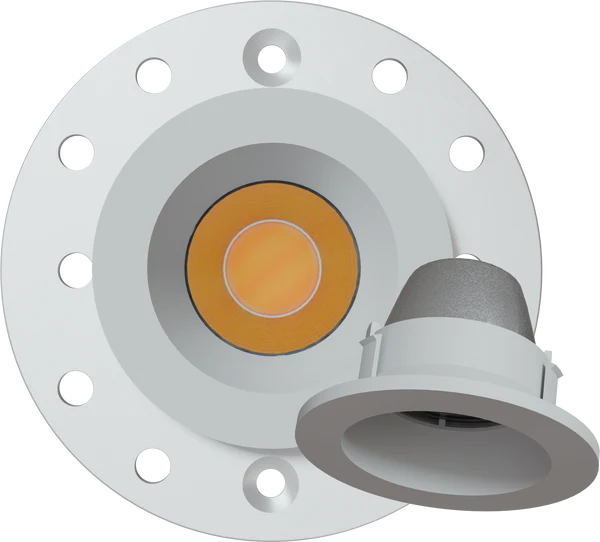 1 inch white round trimmed kit