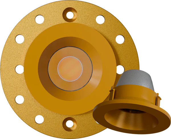 1 inch brass round trimmed kit