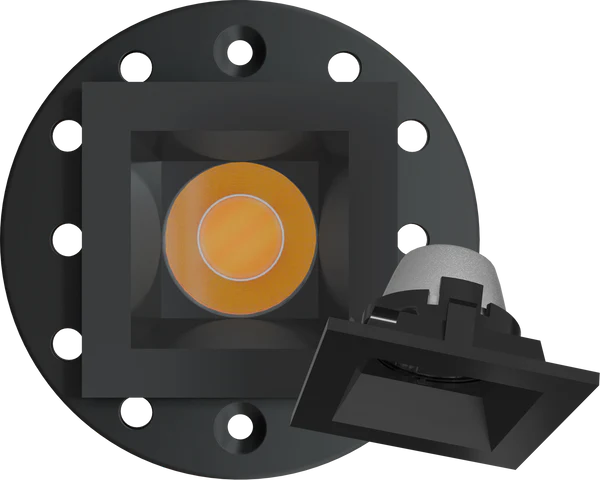 1 inch black square trimmed kit