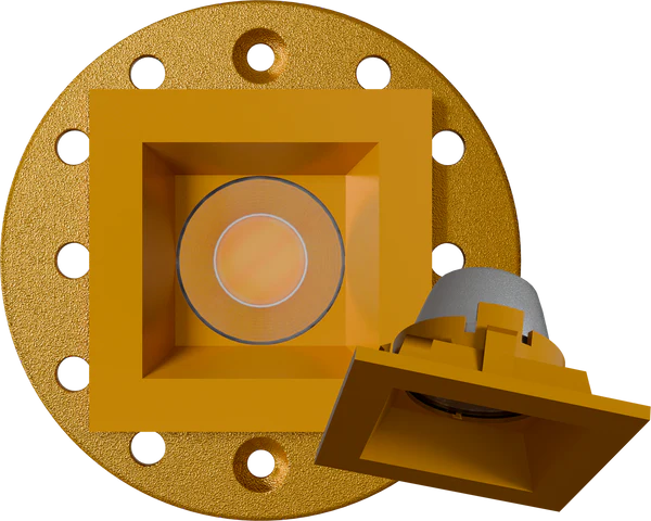 1 inch brass square trimmed kit