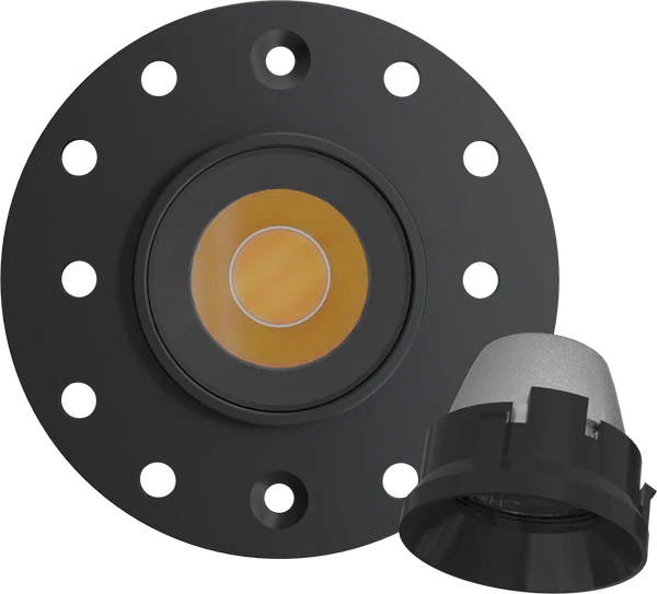 1 inch black round trimless kit