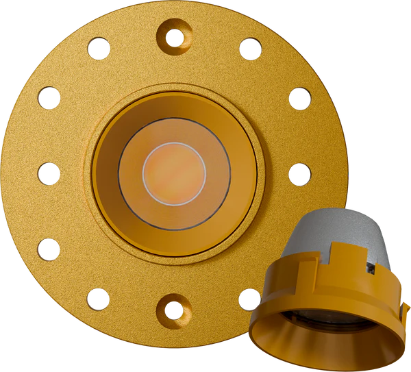 1 inch brass round trimless kit