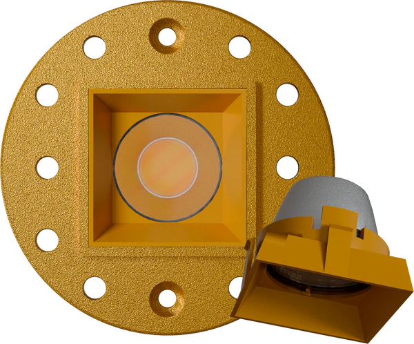 1 inch brass square trimless kit